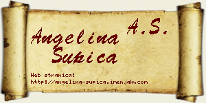 Angelina Šupica vizit kartica